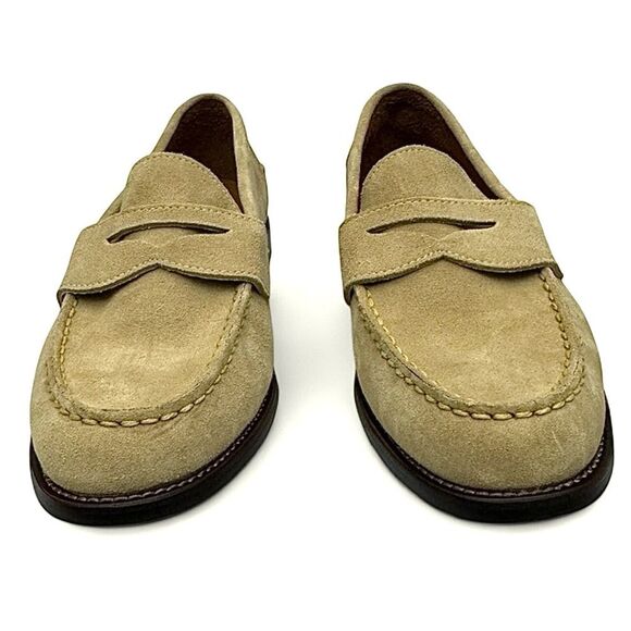 Polo Ralph Lauren Men’s Alston Penny Loafers 10.5 M Beige Suede Casual Shoes main image 5